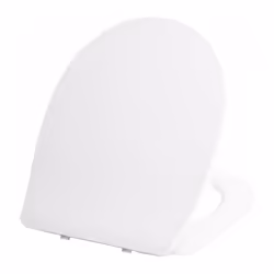 Abattant WC double blanc Modèle déclipsable et frein de chute Matière : duroplast (ultra fin) Entraxe de fixation : 150 mm Li ...