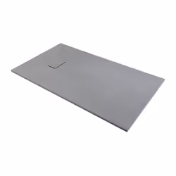 Receveur de douche extra-plat gris effet pierre, format 160x90 cm Ultra-léger et robuste grâce à sa conception en SMC Antidér ...