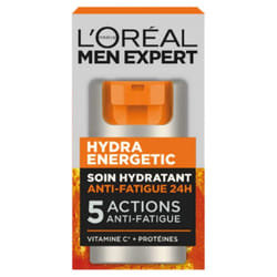 L'Oréal Paris Men Expert Hydra Energetic Soin Hydratant 5 Actions Anti-Fatigue 24H 50 ml