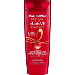 Shampooing Soin Elsève Color-Vive LOREAL PARIS Cheveux Colorés - 400 ml