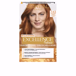 Excellence Intense coloration #7.43 blond cuivré doré