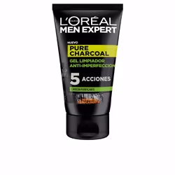 Men Expert pure charcoal gel limpiador purificante 100 ml