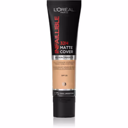 Peu importe ce qui vous attend au cours de la journée à venir, le fond de teint matifiant longue durée L’Oréal Paris Infailli ...