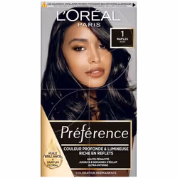 L'Oréal Paris - Coloration Permanente Préférence - 01 Noir Napoli - TU