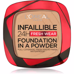 N’hésitez pas et essayez la nouvelle génération de fond de teint en forme du fond de teint poudre L’Oréal Paris Infaillible Fresh Wear 24h. Vous serez époustouflé par sa texture légère et agréable qui se fond littéralement dans votre peau. Il vous garantira un effet haute couvrance en cachant toutes les imperfections de votre peau et une résistance à tous les défils quotidiens