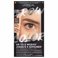 L'Oréal Paris Brow Color Coloration Sourcils Semi-Permanente 30 ml - Teinte : 5.0 Brunette / Châtain