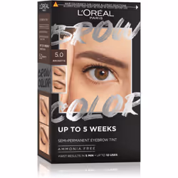 Plus besoin de vous soucier d’avoir des sourcils clairs ou peu visibles. La coloration pour sourcils L’Oréal Paris Brow Color ...