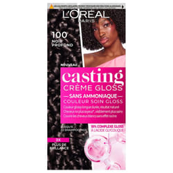 L'Oréal Paris Casting Crème Gloss Couleur Sans Ammoniaque 180 ml - Coloration : 100 Noir Profond
