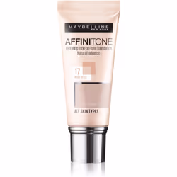 Offrez soin et perfection à votre visage. Le fond de teint hydratant Maybelline Affinitone hydrate en profondeur, unifie parf ...