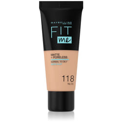 Maybelline Fit Me! Matte+Poreless teinte 118 Nude 30 ml