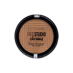 Maybelline New York - Poudre Enlumineur Métallique Face Studio Chrome - 100 Molten Gold