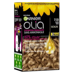 Coloration Permanente Olia GARNIER - Sans Ammoniaque - 7.13 Blond Beige Foncé
