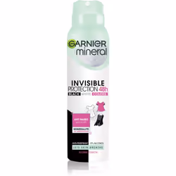 Une efficacité maximale et une visibilité presque inexistante. Tel est l’anti-transpirant en spray Garnier Mineral Invisible ...