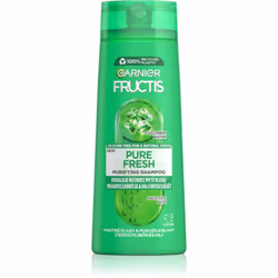 Le shampooing Garnier Fructis Pure Fresh nettoie efficacement le cuir chevelu, il lave parfaitement les cheveux et leur redon ...