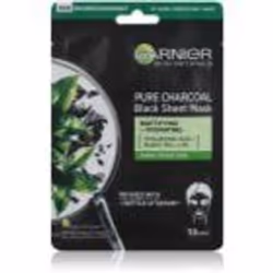 Matifiez votre peau et offrez-lui une hydratation intense. Le masque noir en tissu Garnier Skin Naturals Pure Charcoal se cha ...