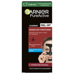 Garnier PureActive Masque Peel-Off Anti-Points Noirs au Charbon 50 ml