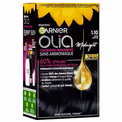 Coloration cheveux - Garnier - Olia - Noir - Sans ammoniaque - Crème