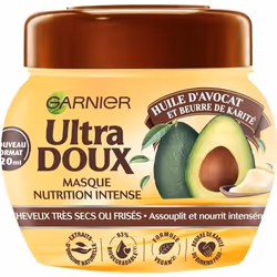 Masque GARNIER Ultra Doux à lhuile davocat et beurre de karité - 320 ml