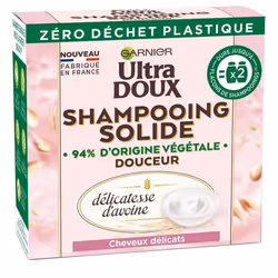 Shampooing Solide Douceur Délicatesse dAvoine Ultra Doux GARNIER - 60 g