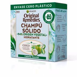 Original Remedies shampoing hydratant solide à la noix de coco 60 gr