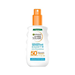 Spray Solaire - Garnier - Sensitive Expert+ - SPF50+ - 150ml - Hypoallergénique