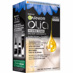 Olia Hi Shine Toner neutralisant de couleur semi-permanent #9.1 blond cendré 3 pcs