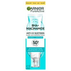 Garnier PureActive Fluide Anti-Imperfections Anti-UV Quotidien SPF50+ 40 ml