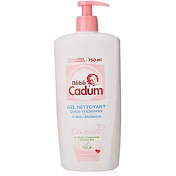 Gel Nettoyant - CADUM - Bébé Cadum - 750ml - Hypoallergénique - Corps et Cheveux à lHuile dAmandes Douces Bio