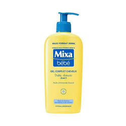 Mixa Bébé Gel Très Doux 2 en 1 Corps et Cheveux 300ml