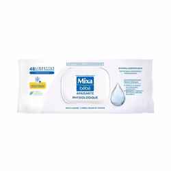 Mixa Lingettes Bébé Apaisantes Physiologiques x48