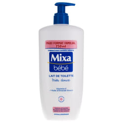 Mixa Bébé Lait de Toilette Très Doux Hypoallergénique 750 ml