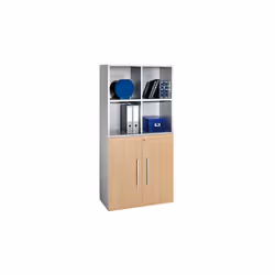 Idéal pour classer vos dossiers, ranger vos livres ou présenter des objets. Module de bibliothèque avec 2 cases. Réalisé en p ...