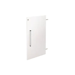 Sans Marque - Lot de 2 portes bois plein pour bibliothèque Biblicase - blanc