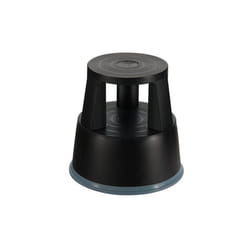 Sans Marque - Marchepied roulant plastique 2 marches - noir - Maxiburo