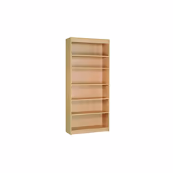 Une bibliothèque sobre et élégante pour tous vos rangements. Structure panneaux de particules épaisseur 19 mm. Tablettes ultr ...