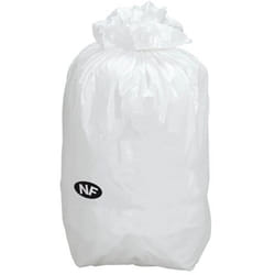 Sac poubelle blanc 100 litres nf - Colis de 200 - Maxiburo