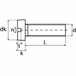 Acton - Vis à métaux tête cylindrique fendue - Inox A2 3x30 mm - Boîte de 200