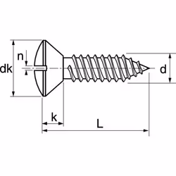 Acton - Vis à tole tête fraisée bombée fendue - Inox A2 2,9x16 mm - Boîte de 200 - Vue supplémentaire 2