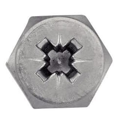 Acton - Vis à tole tête hexagonale pozidrive avec bout pilote - Inox A2 5,5x45/40 mm - Boîte de 200