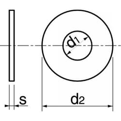 Acton - Rondelle plate large - Type l - Inox A2 Ø30 mm - Boîte de 10