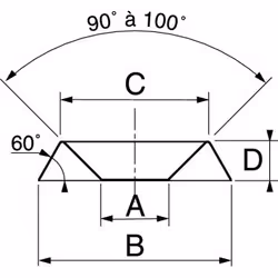 Acton - rond cuv emboutie A2 6MM /200