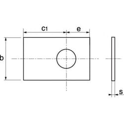 Acton - Frein d'écrou rectangulaire - Inox A2 Ø14 mm - Boîte de 50