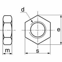 Acton - Ecrou bas hexagonal - Inox A2 M18 - Boîte de 50