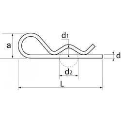 Acton - Goupille beta - Inox A2 d2 mm - Boîte de 100