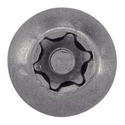 Vis à métaux tête bombée six lobes inviolable - Avec téton central - Inox A2 4x20 mm - Boîte de 100