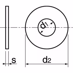 Acton - Rondelle plate large - Type l - Inox A4 Ø6 mm - Boîte de 200