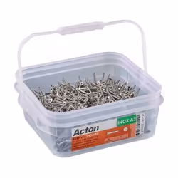 Vis agglo Acton Tête fraisée - tx - Inox A2 - Filetage partiel - 4 x 50/30 mm - Boîte de 200
