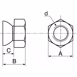 ACTON 6261214 écrou 450 pièce(s)