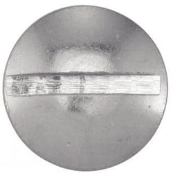 Vis à métaux tête ronde large -poelier- fendue - Inox A4 4x12 mm - Boîte de 200