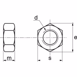 Acton - Ecrou hexagonal - Inox A2 M12 - Boîte de 25